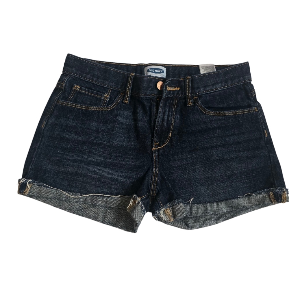 Dark Blue Denim Girls Shorts